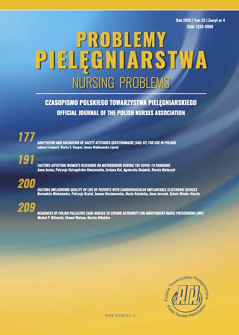 Nursing Problems / Problemy Pielęgniarstwa